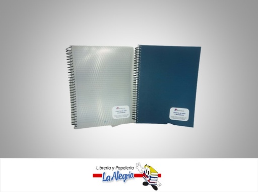 [LIBRETA003] LIBRETA ESPIRAL 4 MATERIAS 120 HOJAS 1 LINEA 21.5X28CM MARCA ALINEADOS PT