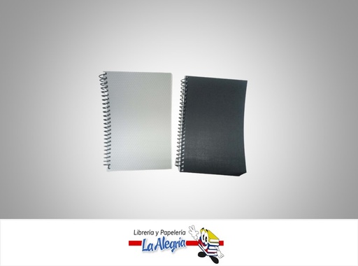 [LIBRETA006] LIBRETA ESPIRAL 80 HOJAS BLANCA 1/2 CARTA MARCA ALINEADOS PT