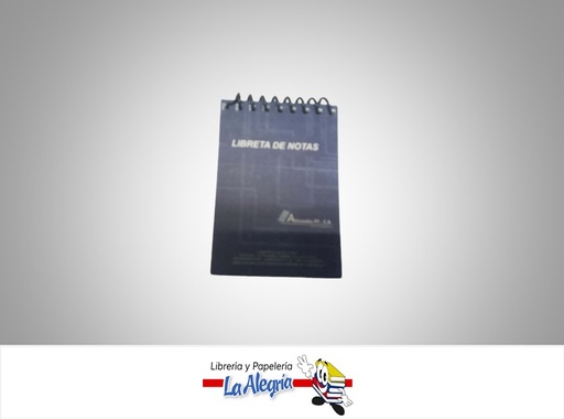 [LIBRETA008] LIBRETA DE NOTAS ESPIRAL 60 HOJAS 1 LINEA 7.5X10.5CM MARCA ALINEADOS PT