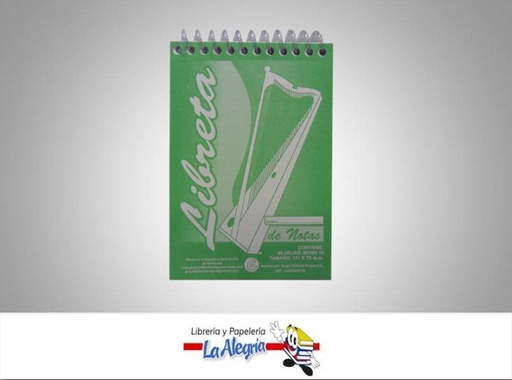 [LIPE01] BLOCK NOTAS RAYADO ESPIRAL 40H 11X7,5CM MARCA EL ARAGUEÑO   