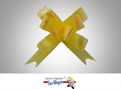 [LMG0025102] LAZO MAGICO 18X390MM AMARILLO TORNAS UND MARCA HAND DRAW FLOWER   