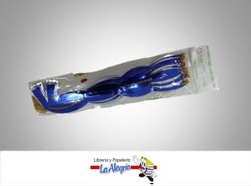 [LMG0028010] LAZO MAGICO METALIZADO 50X242MM AZUL UND MARCA S/M