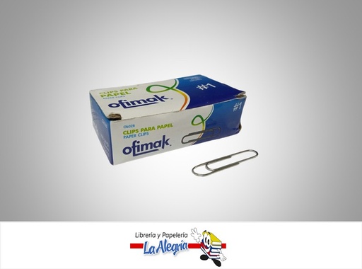 [6936793102284] CLIP NIQUELADO 33MM 100UND OK02A MARCA OFIMAK