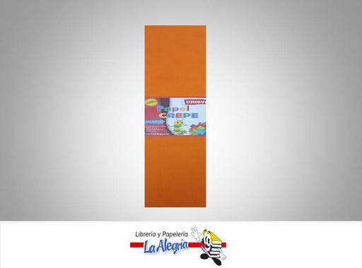 [PC0042] PAPEL CREPE 50X200 CM NARANJA UND MARCA CRISVI   