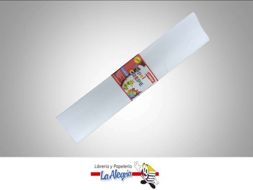 [7045056480003] PAPEL CREPE 50X200 CM BLANCO UND MARCA CRISVI   
