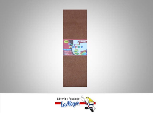 [PC033] PAPEL CREPE 50X200 CM MARRON UND MARCA CRISVI