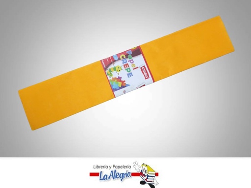 [PC081] PAPEL CREPE 50X200 CM AMARILLO FUERTE UND MARCA CRISVI