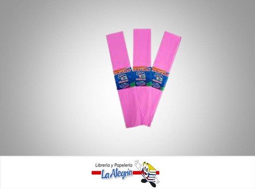 [PC084] PAPEL CREPE 50X200 CM ROSADO UND MARCA CRISVI   