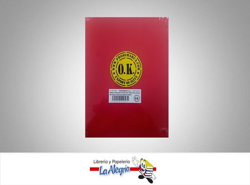 [PCART02] PAPEL CARTA CAL 20/75GR ROJO FUEGO UND MARCA OK   