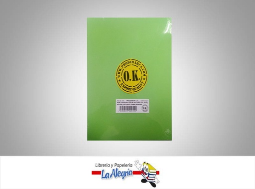 [PCART09] PAPEL CARTA CAL 20/75GR VERDE NEON UND MARCA OK