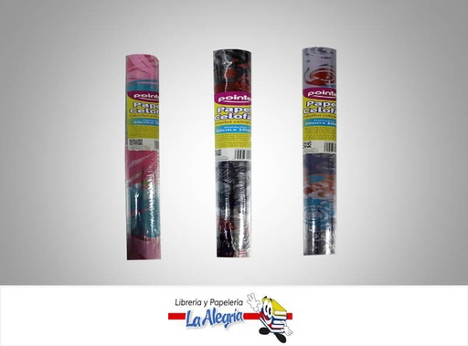 [PCF002] PAPEL CELOFAN TRANSPARENTE ESTAMPADO X METRO MARCA POINTER