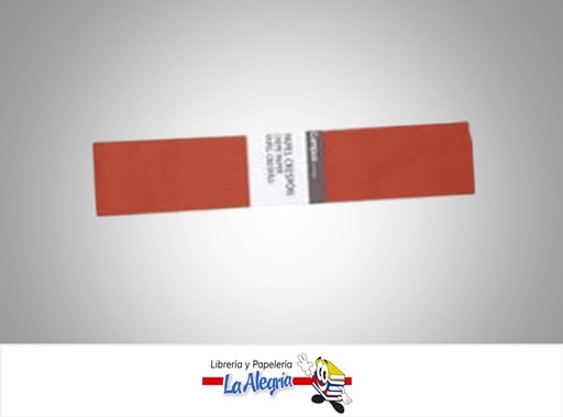 [PCREPE001] PAPEL CREPE 50X200 CM NARANJA UND MARCA OFFICE PRO   