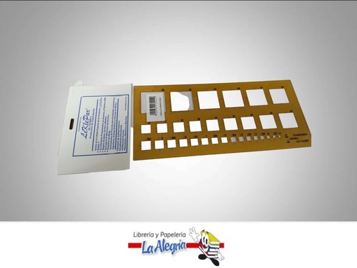 [4004764130115] PLANTILLA ACRILICA DE CUADRADOS UND MARCA LEKLEPAR