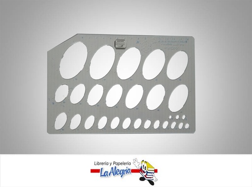 [PLANT009] PLANTILLA ACRILICA ELIPSES UND MARCA LEKLEPAR