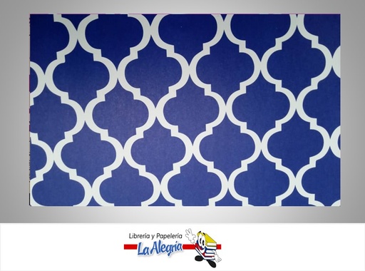 [PRP0041] PAPEL DE REGALO PATRON 66X46 CM AZUL UND MARCA PAPURRI