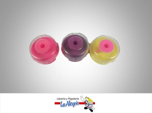 [SACA11] SACAPUNTA C/DEP PLAST CIRCULAR TRANSP UN MARCA S/M   