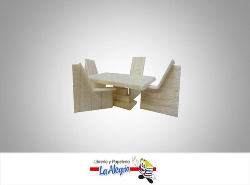 [SET003] COMEDOR P/MAQUETA ESC 1:50 UND MARCA DISEÑOS EN BLANCO   