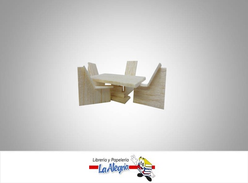 [SET004] COMEDOR P/MAQUETA ESC 1:100 UND MARCA DISEÑOS EN BLANCO   