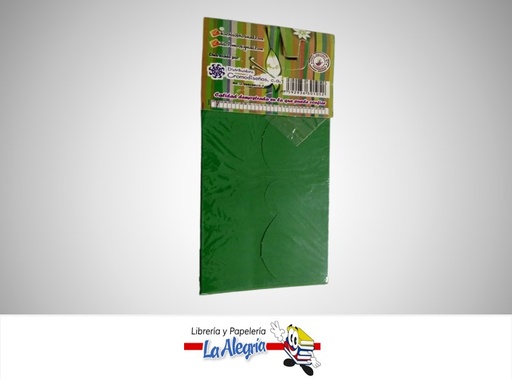 [SOBE02] SOBRE E 10X7 CM VERDE UND MARCA CROMO DISEÑOS