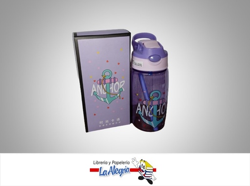 [TERMOINF02] TERMO INFANTIL PLASTICO ANCLA/BARCO/COHETE/GLOBO  480 ML MARCA S/M