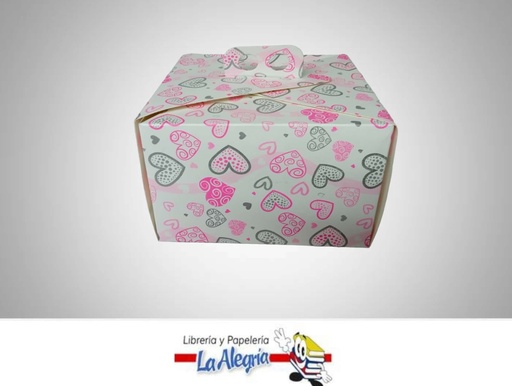 [TREVI2AMTD] CAJA DE REGALO TREVI N°2 AMORE TIPO D 10.2X16X16 CM CORAZONES MARCA PRESTO PACK
