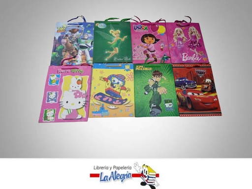 [WAPB235678911] BOLSA REGALO GRANDE PERSONA VARI 29X37CM MARCA S/M   