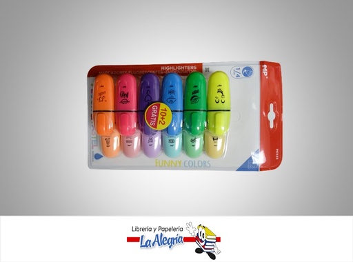 [8435464226567] RESALTADOR MINI PASTEL Y FLOURECENTE 12 UNDS PE533 MARCA MP