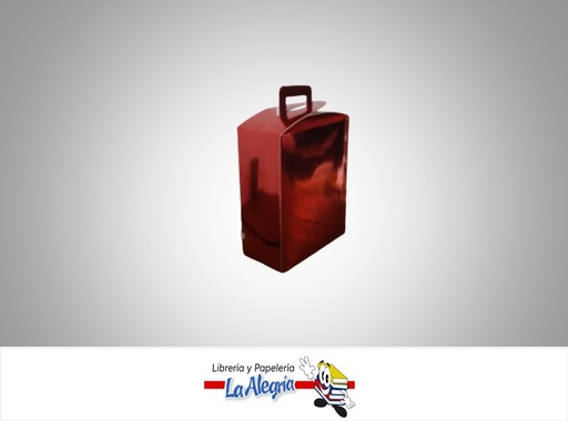 [CCRECM51] CAJA CARTON METALIZADA 8,5X5 CM RECTANGULAR ROJA UND  MARCA BLINDAC