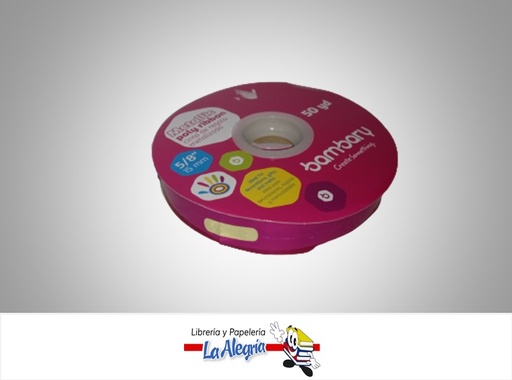 [CM15MM031] CINTA REGALO METALIZADA 15MM MAGENTA X METRO MARCA BAMBARY
