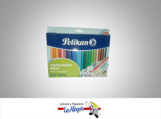 [7703064472402] MARCADOR PUNTA FINA COLORELLA STAR 24 UND MARCA PELIKAN