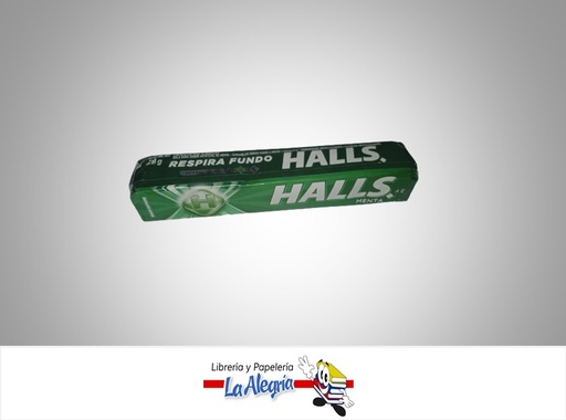 [78938830] CARAMELO HALLS MENTA 28G MARCA HALLS