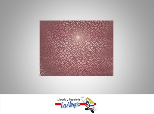 [FEEC61] FOAMI ESCARCHADO HUELLA TIGRE DOBLE CARTA ROSADO UND MARCA S/M