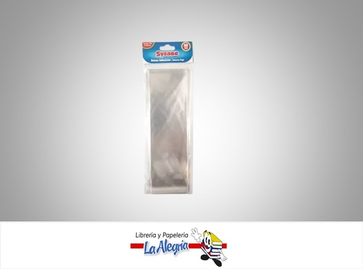 [7591213023366] BOLSA ADHESIVA 8X23CM PAQ 50 PIEZAS MARCA SYSABE