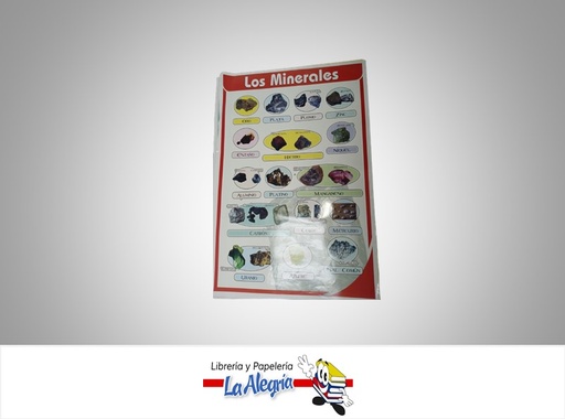[AFG004] AFICHE GRANDE LOS MINERALES UND MARCA S/M