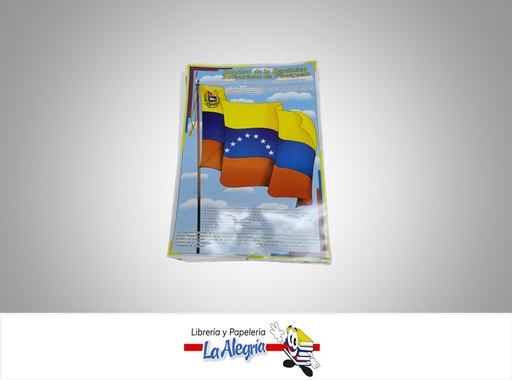 [SFG037] AFICHE GRANDE LA BANDERA DE VENEZUELA MARCA S/M