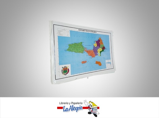 [AFG053] AFICHE GRANDE MAPA EDO NUEVA ESPARTA MARCA S/M