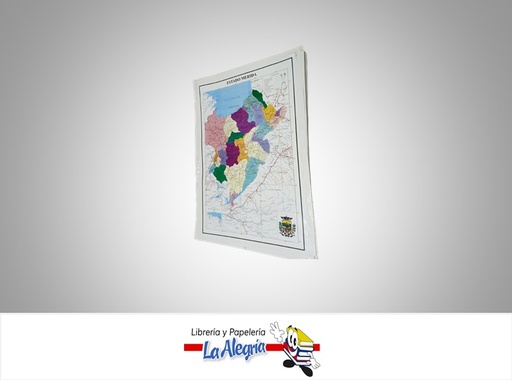 [AFG054] AFICHE GRANDE MAPA DEL EDO MERIDA MARCA S/M