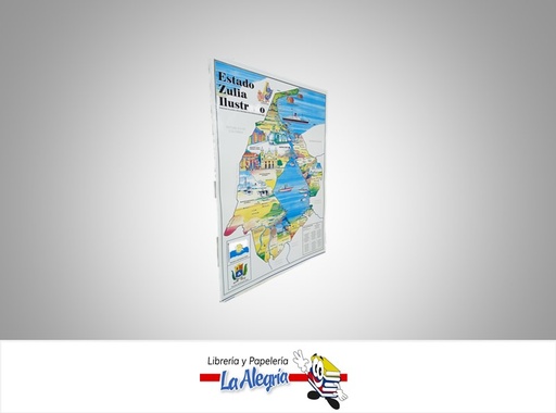 [AFG070] AFICHE GRANDE MAPA DEL EDO ZULIA  MARCA S/M
