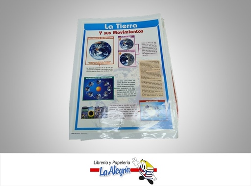 [AFG136] AFICHE GRANDE LA TIERRA Y SUS MOVIMIENTOS MARCA S/M