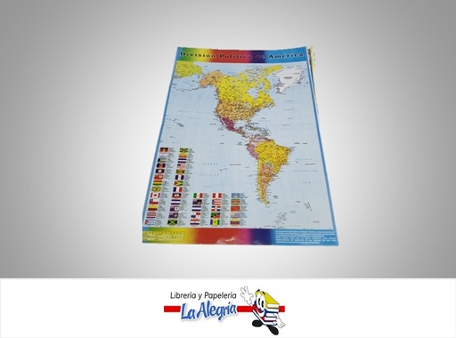 [AFG101] AFICHE GRANDE MAPA DE AMERICA MARCA S/M