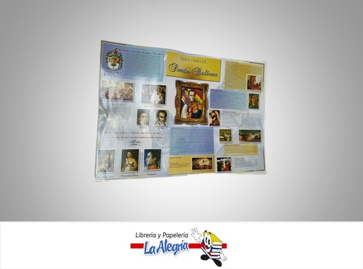 [AFG146] AFICHE GRANDE VIDA Y OBRA DE BOLIVAR MARCA S/M