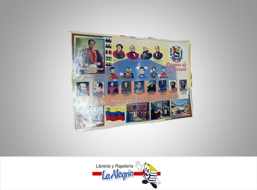[AFG119] AFICHE GRANDE PROCERES DE VENEZUELA MARCA S/M