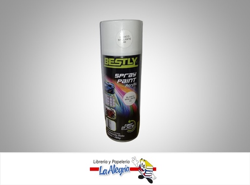 [793573968579] SPRAY ACRILICO 400ML BLANCO BRILLANTE MARCA BESTLY