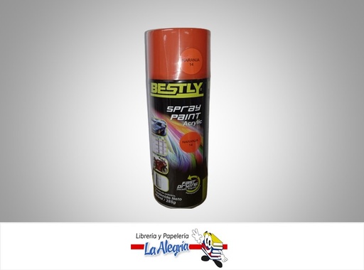 [793573258083] SPRAY ACRILICO 400ML NARANJA MARCA BESTLY