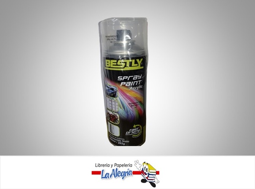 [793573968692] SPRAY ACRILICO 400ML TRANSPARENTE MARCA BESTLY