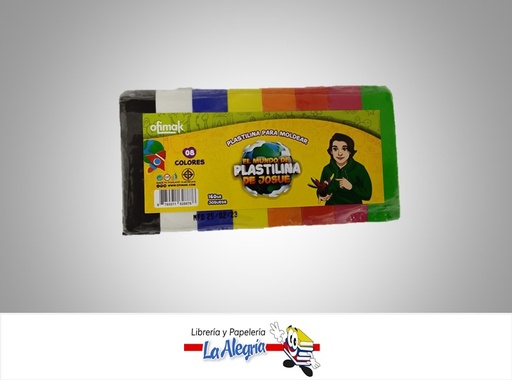 [785571628876] PLASTILINA JOSUE 160GR PAQUETE 8 UNIDADES MARCA OFIMAK