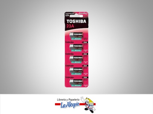 [4904530591686] PILA ALCALINA PARA ALARMA 23A 12V UNS MARCA TOSHIBA