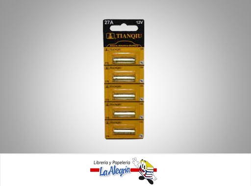 [6927799689206] PILAS ALCALINAS DE ALARMA 12V 27A POR UND TIANQIU
