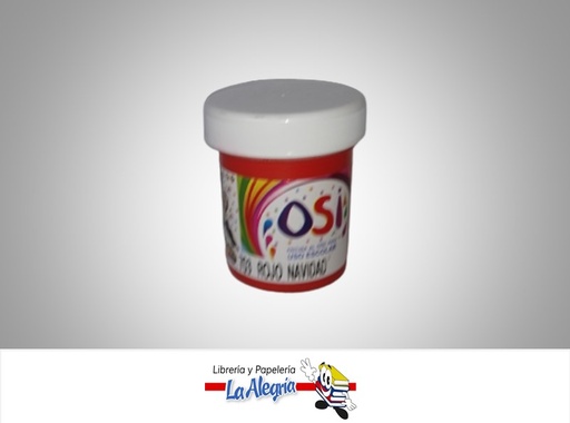 [7592595000594] PINTURA AL FRIO 60CC ROJO NAVIDAD MARCA OSI