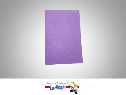 [FEC032] FOAMI ESCARCHADO CARTA LILA CLARO UND